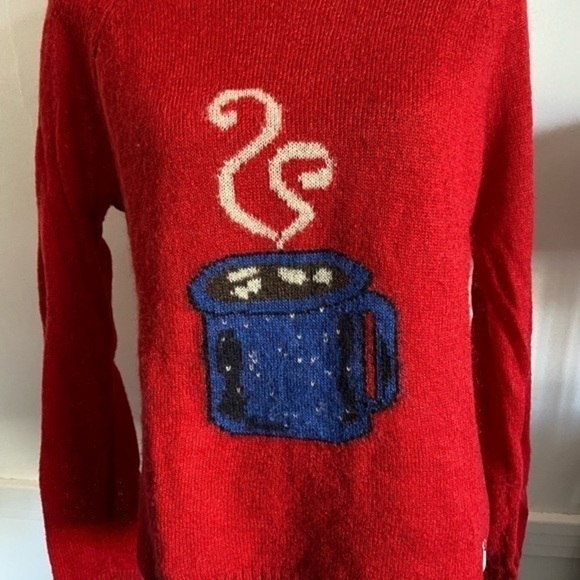Woolrich • Red Wool Mohair Coffee Mug Sweater - Picture 2 of 6